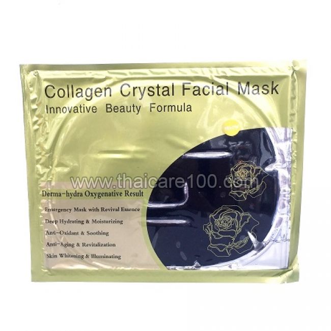 Коллагеновая маска для лица Collagen Crystal Facial Mask с маслом виноградной косточки и бамбуковым углем
