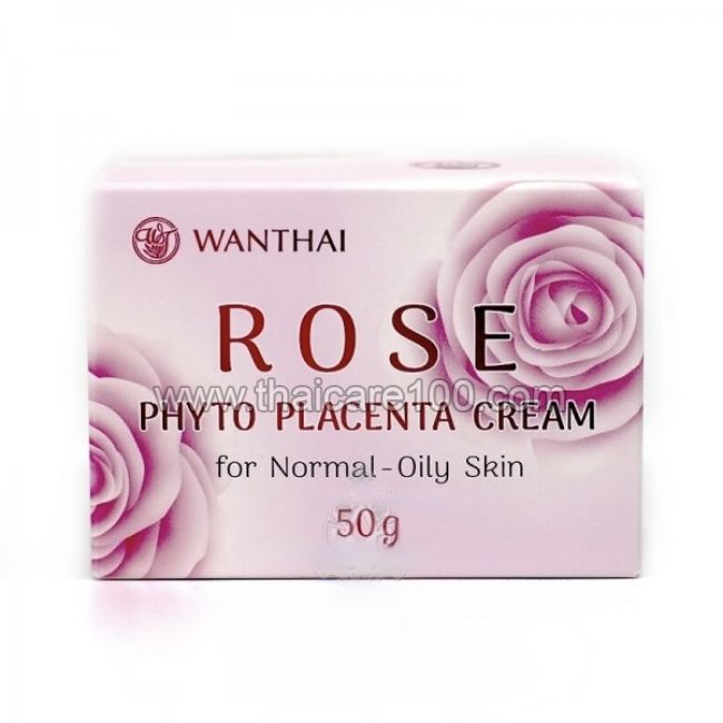 Крем для нормальной и жирной кожи с дамасской розой Wanthai Rose Phyto Placenta Cream