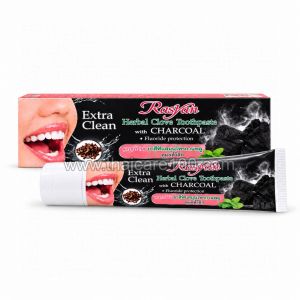 Отбеливающая зубная паста Isme Rasyan Charcoal Extra Clean с углём и гвоздикой 100 гр