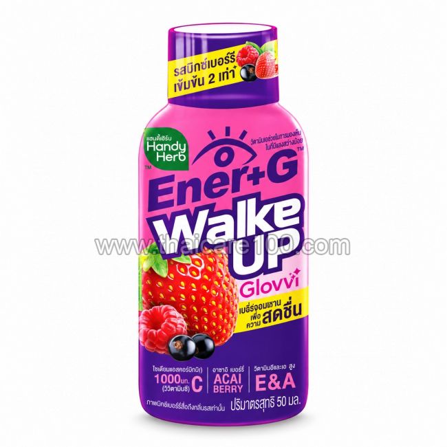Витаминный напиток для энергии и иммунитета Handy Herb Ener+G Wake Up Glovvi 50 мл