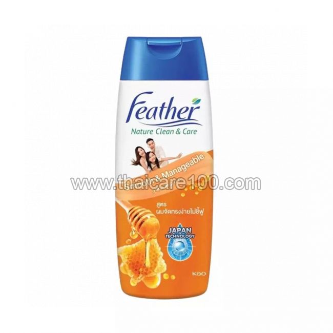 Шампунь с мёдом для сухих и пушащихся волос Feather Smooth & Manageable