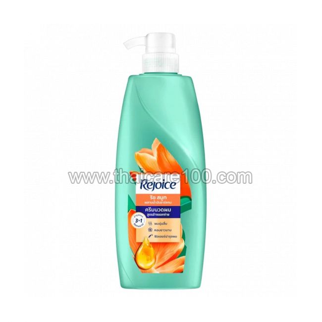 Разглаживающий кондиционер для сухих волос с аргановым маслом Rejoice Rich Smooth 370 мл