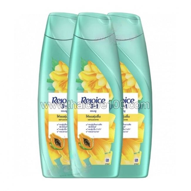 Увлажняющий шампунь для сухих волос с экстрактом папайи Rejoice Moisture Smooth 3 шт