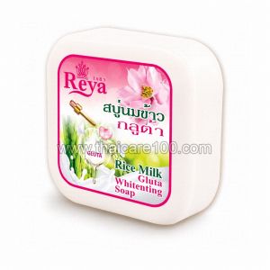 Осветляющее мыло Reya с рисовым молоком и глутатионом для мягкости кожи