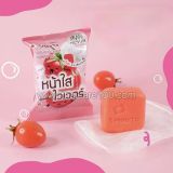 Мыло-сыворотка Smooto Tomato Collagen Whitening Serum Soap