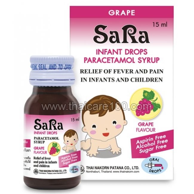 Жаропонижающий сироп с рождения SaRa Infant Drops Paracetamol