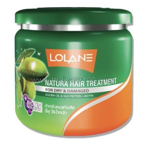 Маска для сухих и поврежденных волос Lolane Natura Hair Treatment Jojoba Oil & Silk Protein