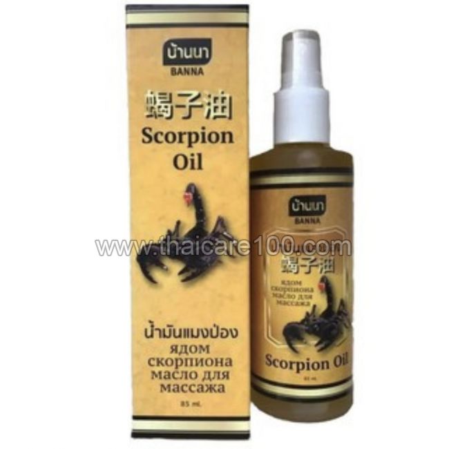Массажное масло с ядом скорпиона Banna Scorpion Massage oil