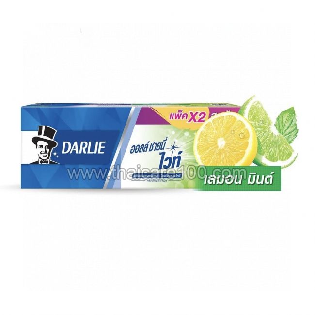Зубная паста Дарли с мятой и лимоном Darlie All Shiny White Lemon Mint Fluoride (2*140 гр)