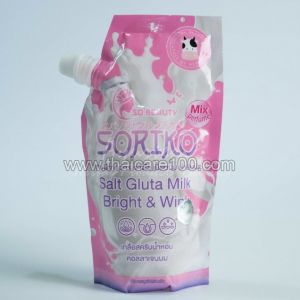 Отбеливающая соль Soriko Gluta Milk Bright and White Spa Salt 250 gr