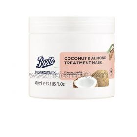 Маска для сухих и нормальных волос Boots Ingredients Coconut & Almond Treatment Mask