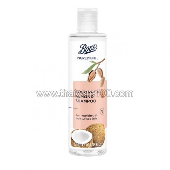 Шампунь Boots Ingredients Coconut & Almond Shampoo для нормальных и сухих волос