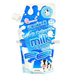 Спа соль с коллагеном Soriko Salt Collagen Milk Bright and Wink 250 gr
