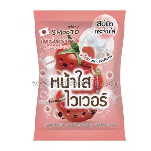 Мыло-сыворотка Smooto Tomato Collagen Whitening Serum Soap