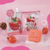 Мыло-сыворотка Smooto Tomato Collagen Whitening Serum Soap