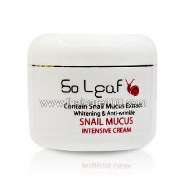 Крем для лица на основе улиточного муцина So Leaf Snail Mucus Intensive Cream