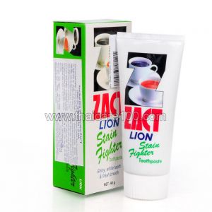 Зубная паста для кофеманов Zact Lion Toothpaste Stain Fighter