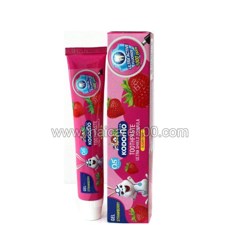 Клубничная паста-гель Kodomo Toothpaste для детей от 5 месяцев
