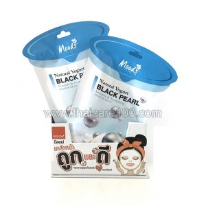 Тканевая 3D маска с йогуртом и жемчугом  Black Pearl Face Mask