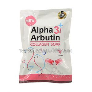 Мыло с альфа-арбутином и коллагеном Alpha Arbutin Collagen Soap 3PLUS+
