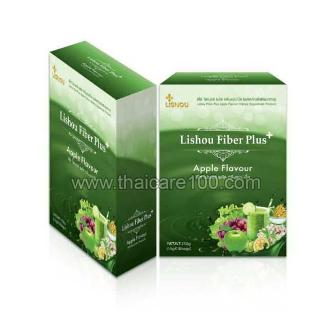 Детокс чай для похудения Лишоу Lishou Fiber Detox яблочный