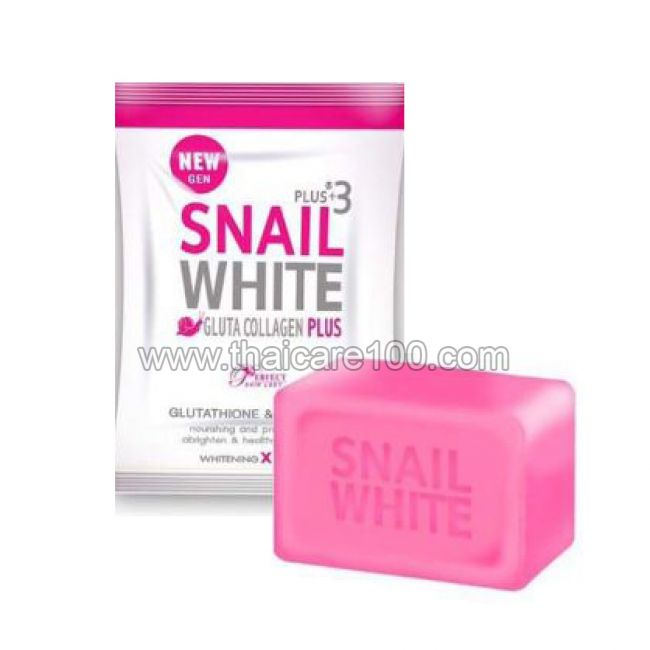 Отбеливающее мыло с глутатионом и коллагеном Snail white gluta+collagen