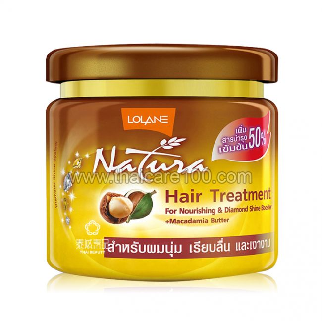 Маска для восстановления волос с натуральным маслом Макадамии Lolane Hair Treatment 