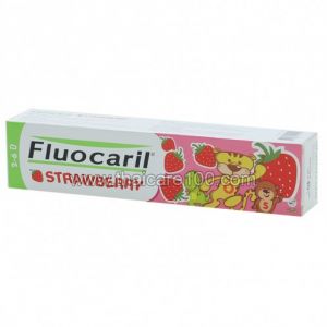 Клубничная зубная паста Fluocaril Kid Toothpaste 2-6 лет