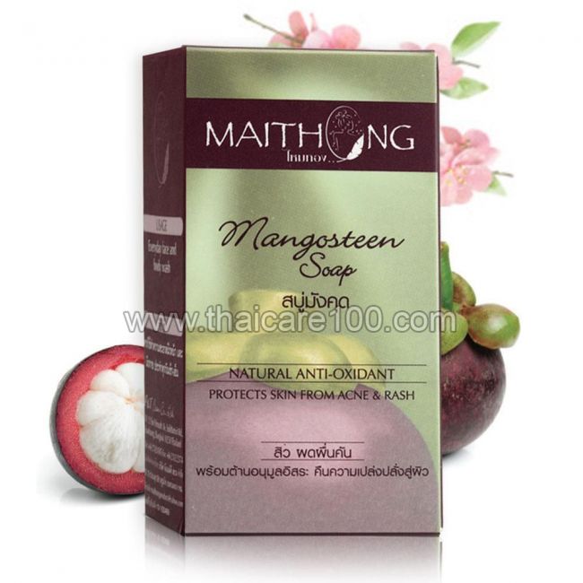 Мыло от акне с мангустином Maithong Mangosteen soap