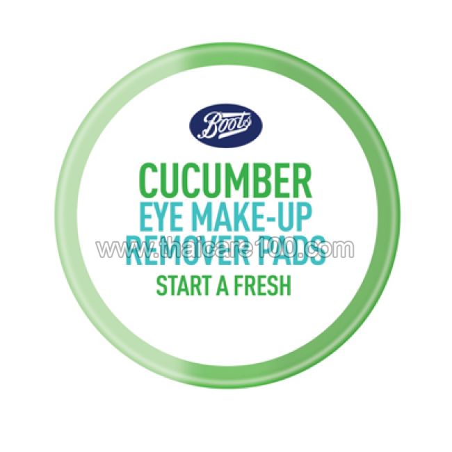 Огуречные патчи для удаления макияжа глаз Boots Cucumber Eye Remover Pads