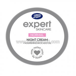 Ночной крем для лица с авокадо Boots Expert Normal Night Cream