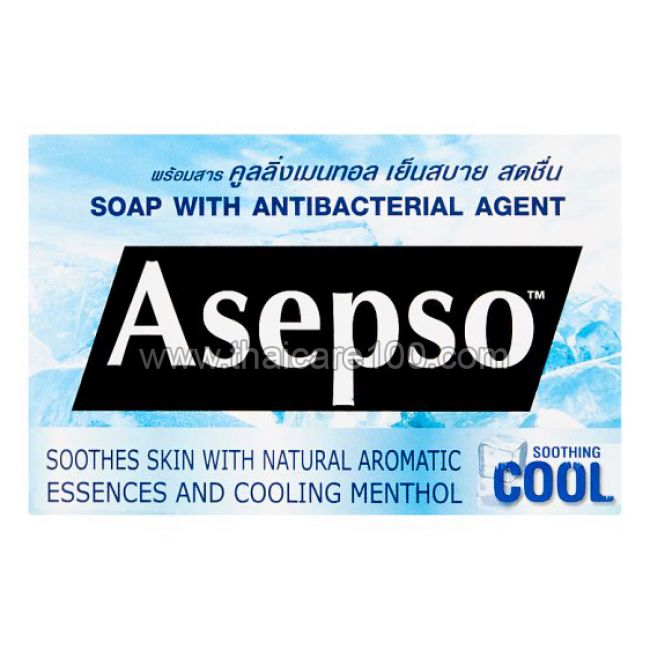 Антибактериальное мыло с ментолом и охлаждающим эффектом Asepso