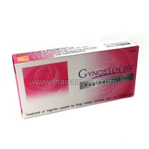 Свеча от молочницы для снятия симптомов за 1 раз GynosTen 500 Vaginal Tablet