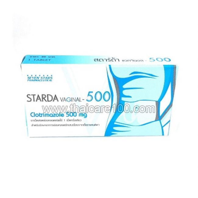 Свеча для одноразового применения от кандидоза и хламидиоза - Starda Vaginal Tablet-500