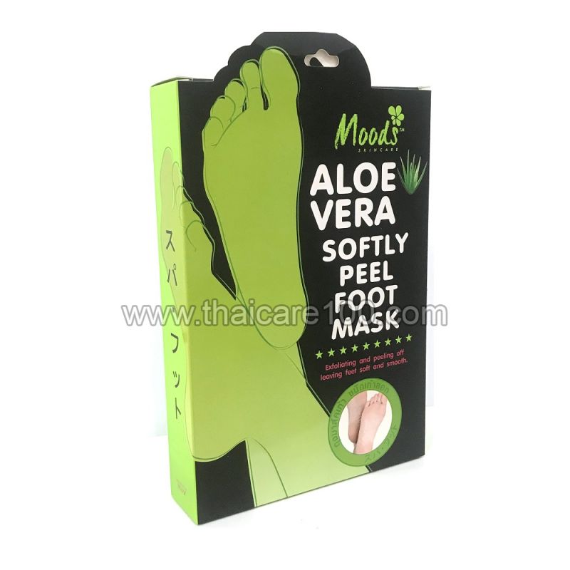 Пилинг-носки для ступней с алое-вера Moods Aloe Vera Peel Foot Mask 