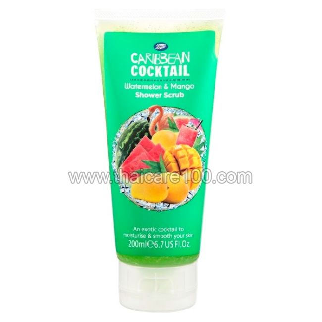 Cкраб для тела с ароматом арбуз+манго Boots Caribbean Cocktail 