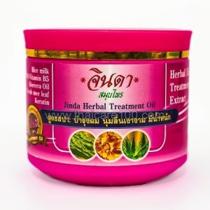 Спа-маска с кератином для активации роста волосяных луковиц Jinda Herbal Hair Spa
