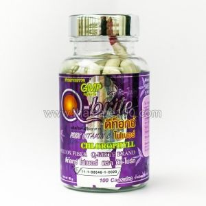 Капсулы для похудения и укрепления сосудов Q-Brite Detox Fiber Chlorophyl