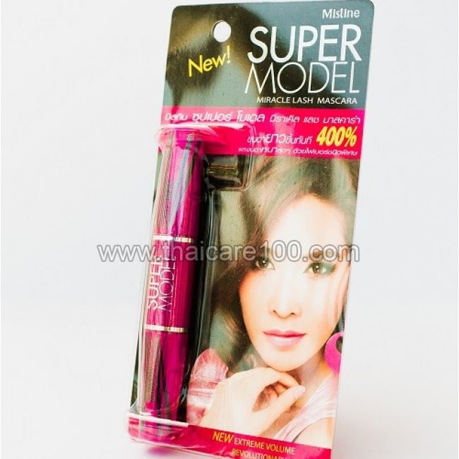 Супер объем и удлинение на 400% тушь для ресниц Super Model Miracle Lash Mascara