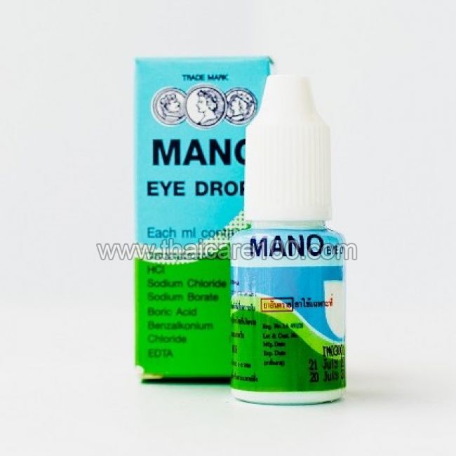 Глазные капли от сухости и раздражения Mano Eye Drops