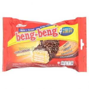 Шоколадные вафли с карамелью и воздушным рисом Beng-Beng