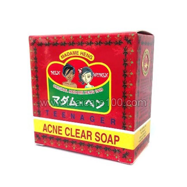 Травяное мыло для лечения угревой сыпи Acne Clear Soap Original Madame Heng