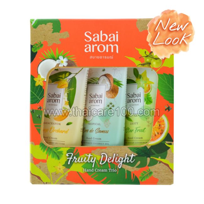 Подарочный набор крема для рук Fruity Delight Hand Cream Sabai Arom