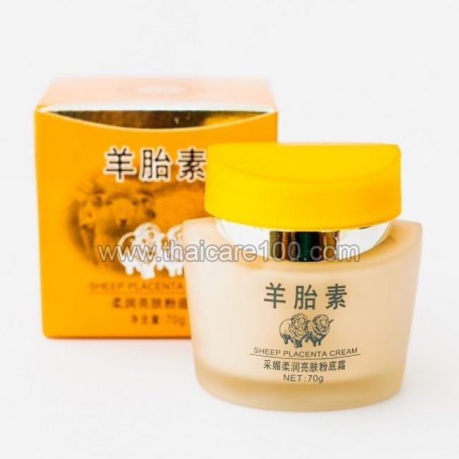 Овечий крем с матирующим эффектом Sheep Placenta Whitening Foundation Cream