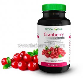 Капсулы от болезней мочевыводящих путей и почек Herbal One Cranberry