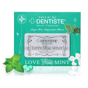 Таблетки для устанения запаха изо рта Dentiste Mouth Freshener Love Mint