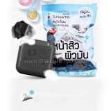 Мыло с углём и керамидами против акне Smooto Charcoal Ceramide Icy Acne Whip Soap