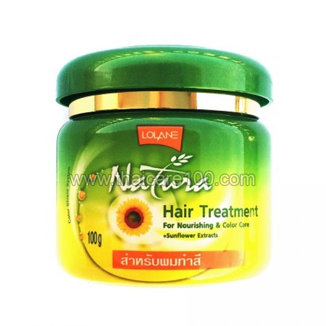 Маска для сухих и окрашенных волос Lolane Natura Hair Treatment Sunflower с Маслом Подсолнечника
