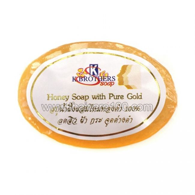 Медовое мыло с пептидами чистого золота K.Brothers Honey Soap with Pure Gold