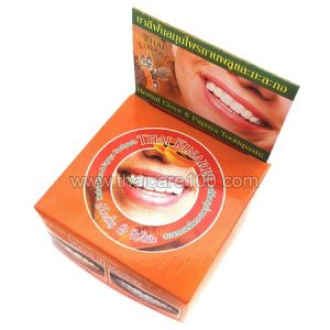 Отбеливающая паста Свежесть и Белизна с Папайей Thai Kinaree Herbal Toothpaste